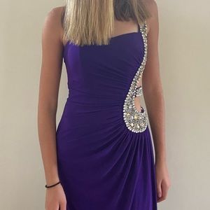 Panoply Purple Formal Dress (size unknown - probably a small or medium).
